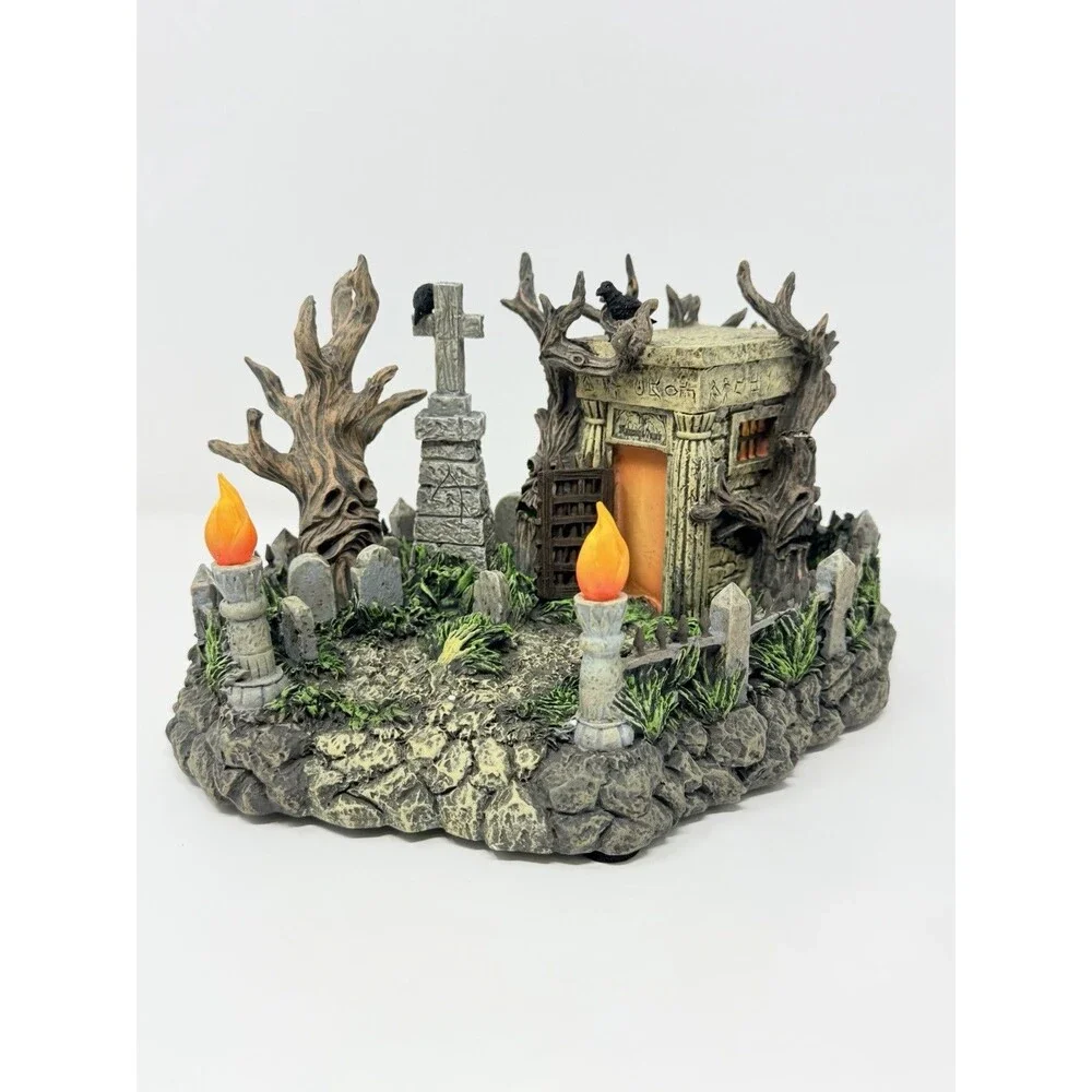 Hawthorne Village Universal Monsters The Mummy's Tomb Retired Halloween Box COA